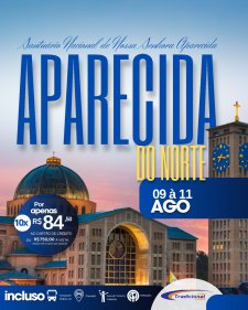 <p>Viagem Aparecida do Norte - SP</p><p><br></p><p>Saída :09 de Agosto de 2024.</p><p>Retorno:11 de Agosto de 2024.</p><p><br></p><p>Incluso :</p><p>✅Transporte Rodoviário ônibus LD</p><p>✅ Hospedagem Pousada</p><p>✅02 cafés da manhã</p><p>✅02 almoços</p><p>✅01 jantar</p><p>✅Guia de Turismo Cadastur</p><p><br></p><p>Investimento p/pessoa</p><p>Parcelado até 10x R$84,50 ou R$790,00 A VISTA</p>